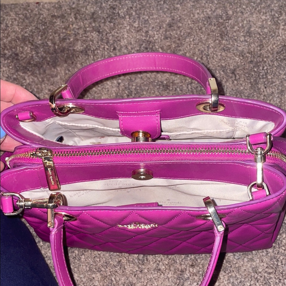 kate spade Quilted Satchel — Fuchsia Pink - Picture 4 of 5